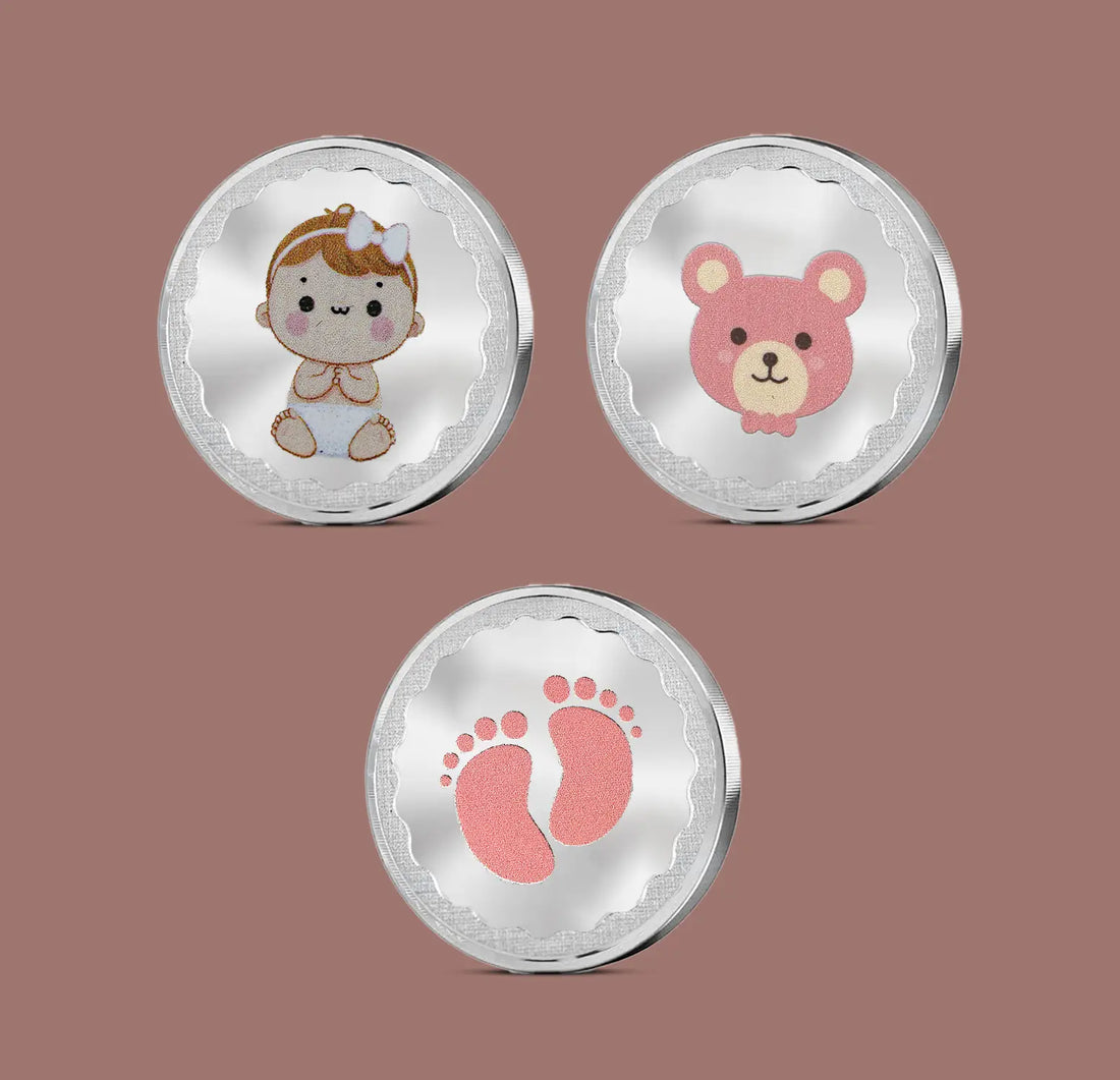 Baby Bliss 999 Pure Silver Coin Gift Set - Made With Pure 999 Silver