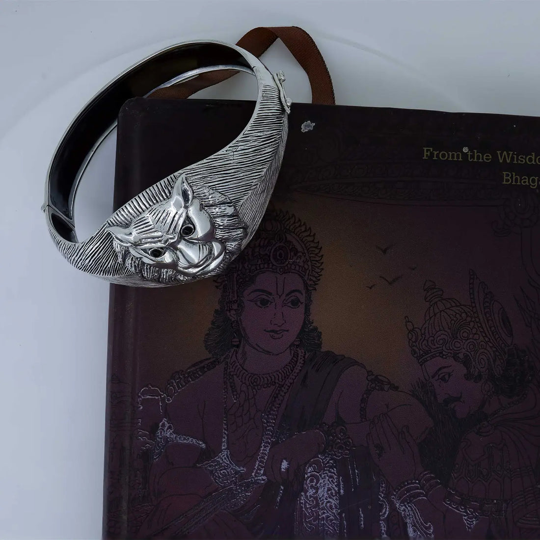Regal Face Head Silver Kada- Made With Pure 925 Silver