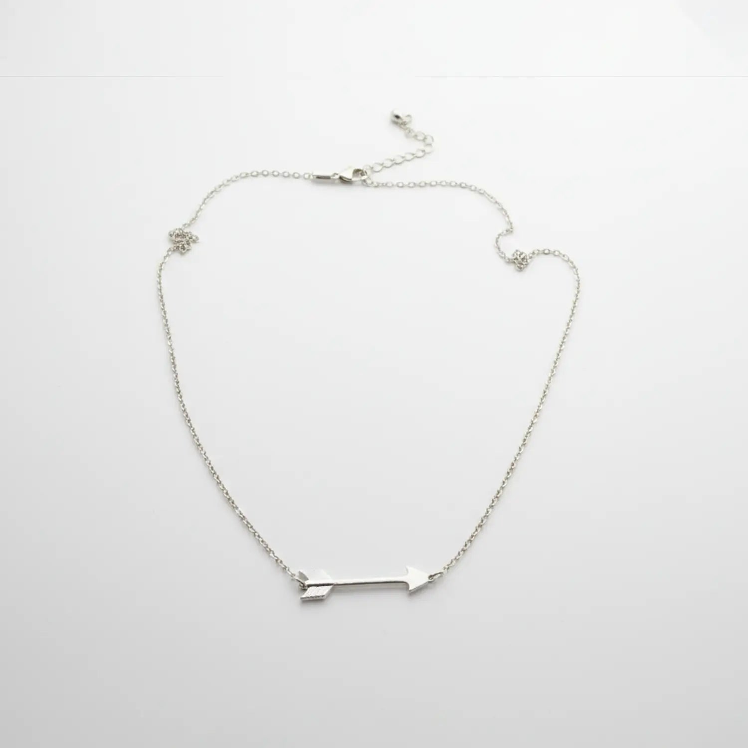 Minimalist Arrow Sterling Silver Necklace- Made With Pure 925 Silver