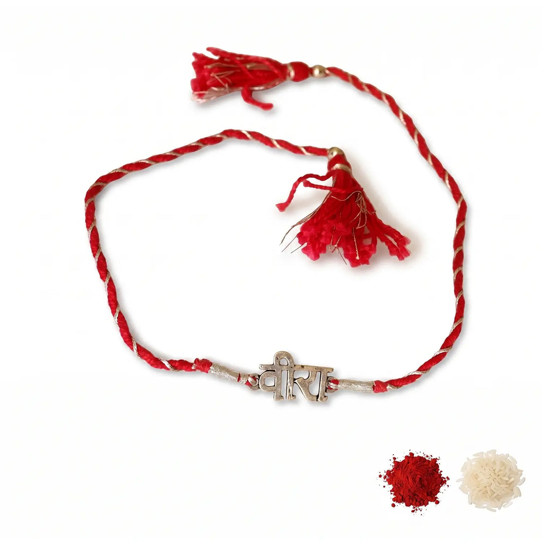Veera Silver Rakhi - Made With Pure 925 Silver