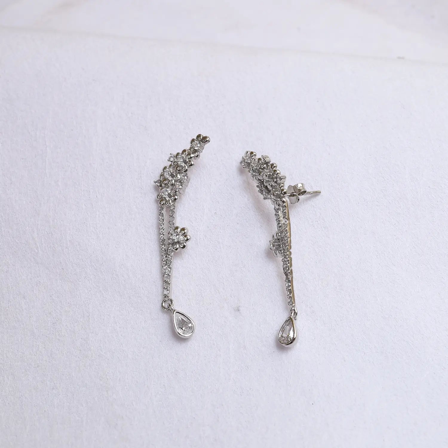 Classic Oxidized Ball Drop Pure Silver Earrings - Made With Pure 925 Silver