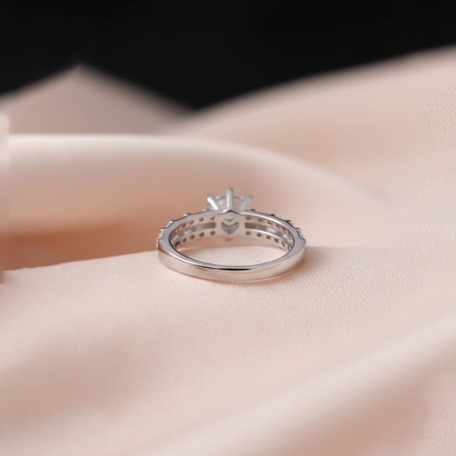 Eternal Radiance Silver Solitaire Ring    Made With Pure 925 Silver