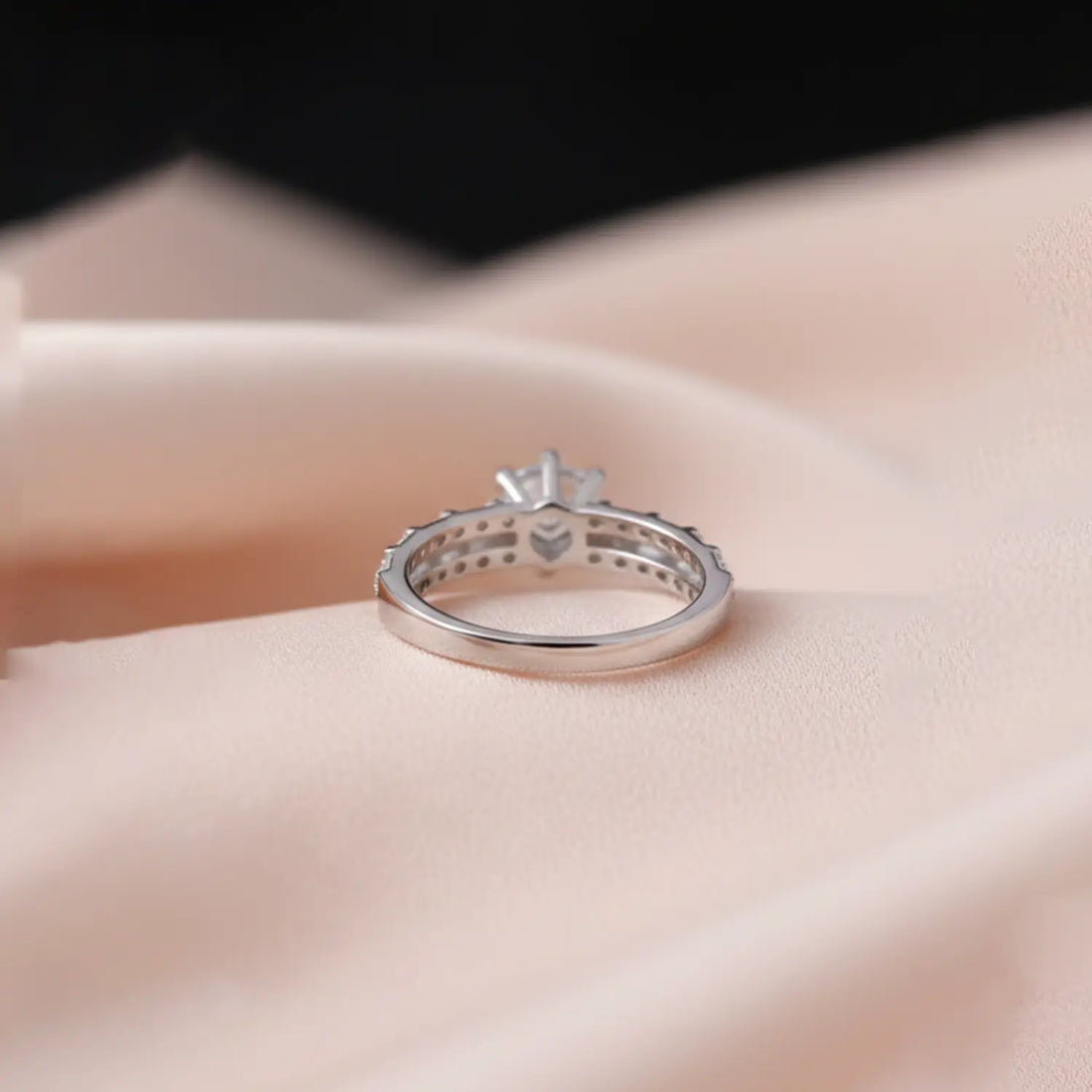Eternal Radiance Silver Solitaire Ring    Made With Pure 925 Silver