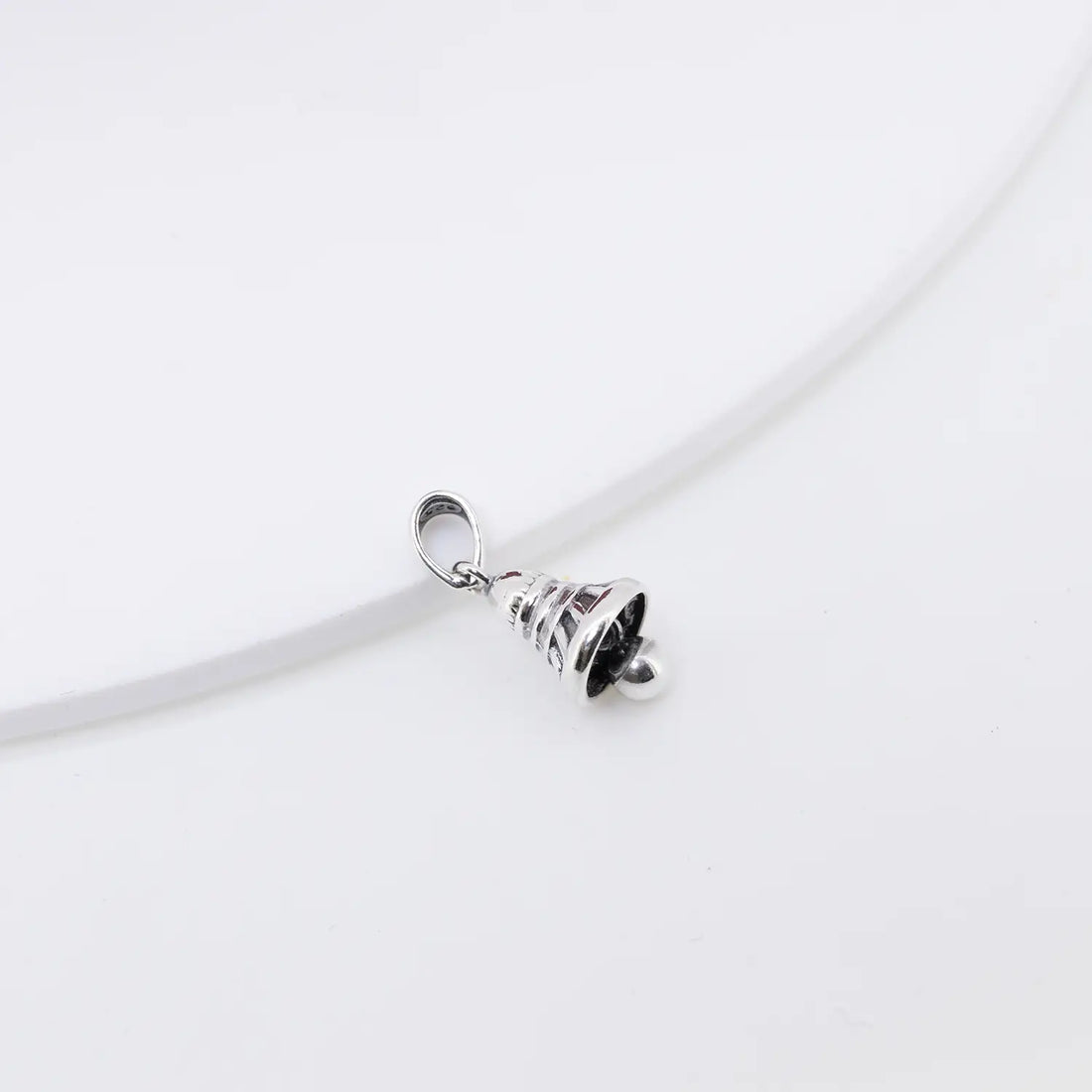 Elegant Sterling Silver Bell Pendant - Made With 925 Pure Silver