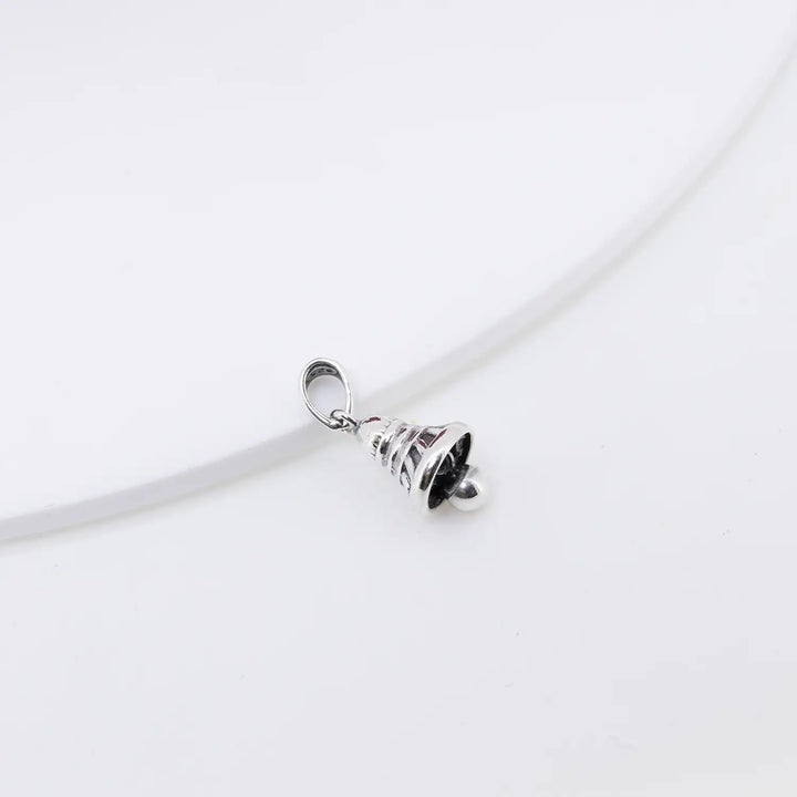 Elegant Sterling Silver Bell Pendant - Made With 925 Pure Silver