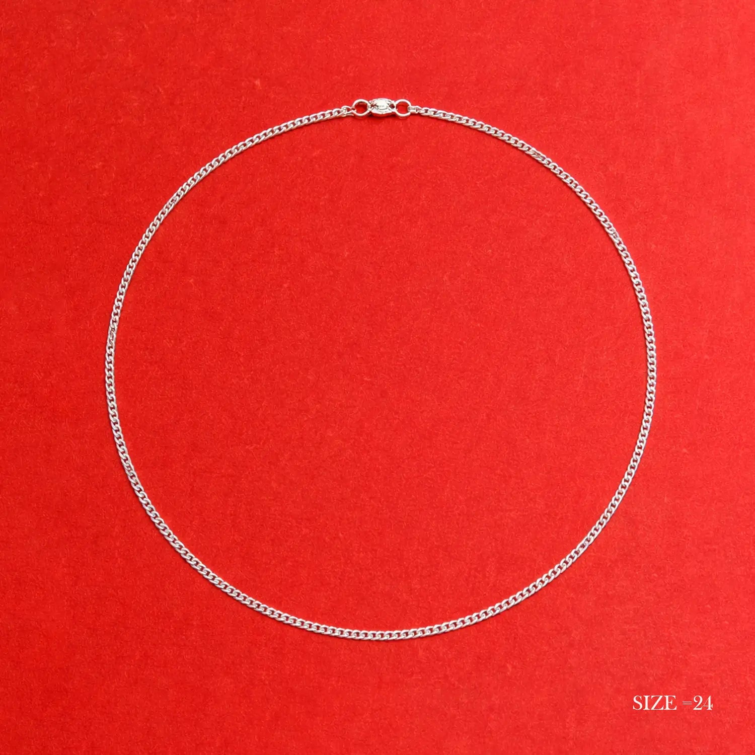 Classic Curb Silver Chain - Made With Pure 925 Silver