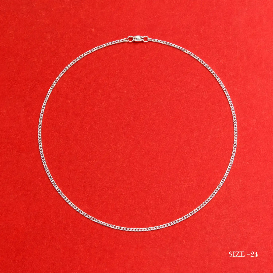 Classic Curb Silver Chain - Made With Pure 925 Silver
