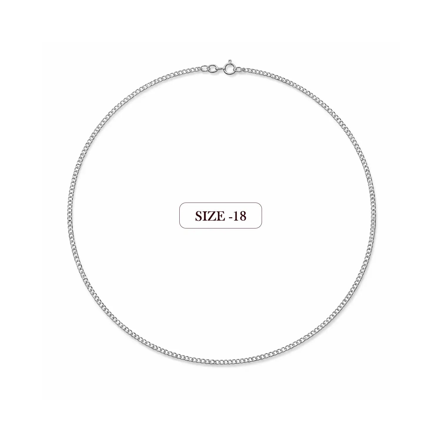 Classic Slim Link Pure Silver Chain- Made With Pure 925 Silver