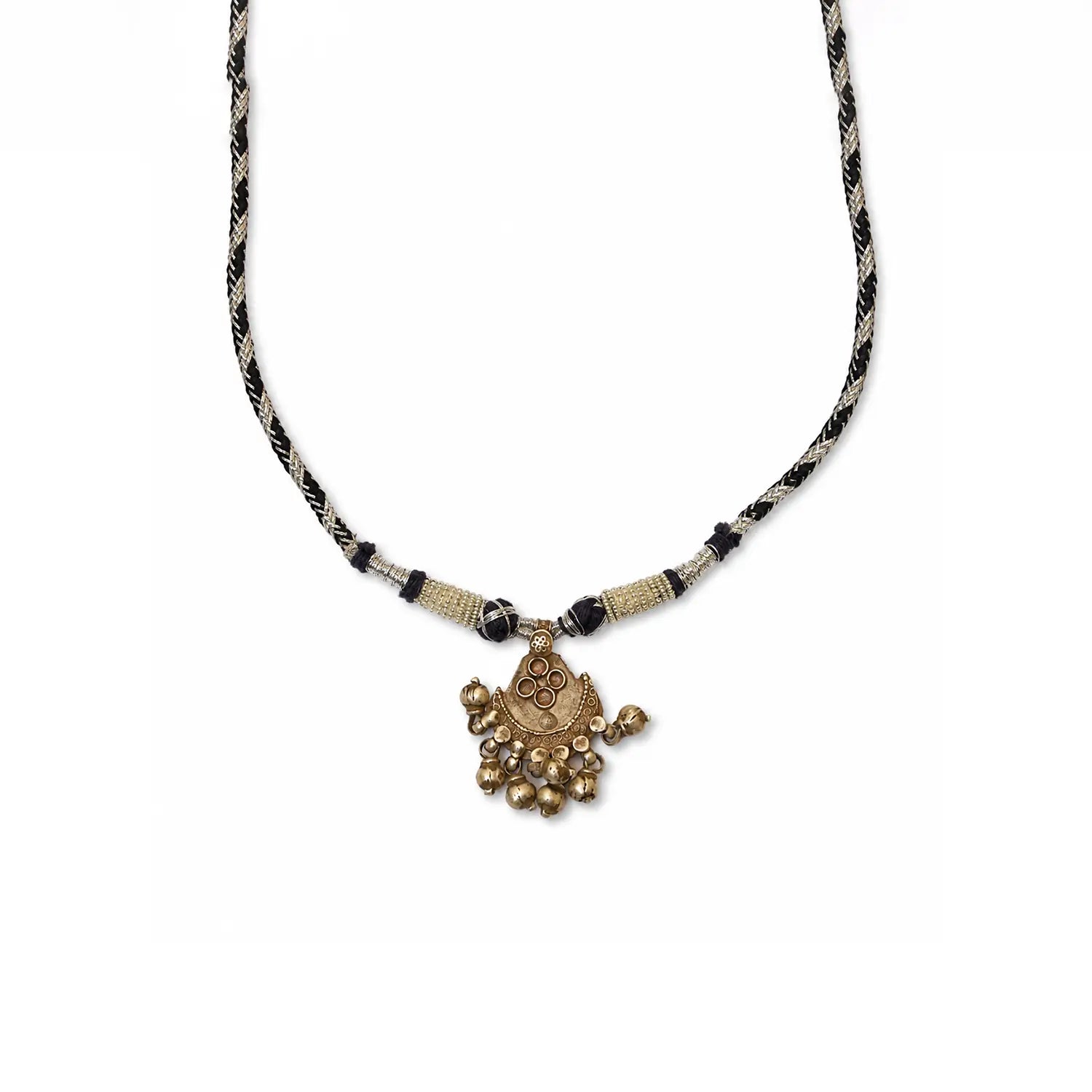 Traditional Ghungroo Charm Pure Silver Pendant - Made With Pure 925 Silver