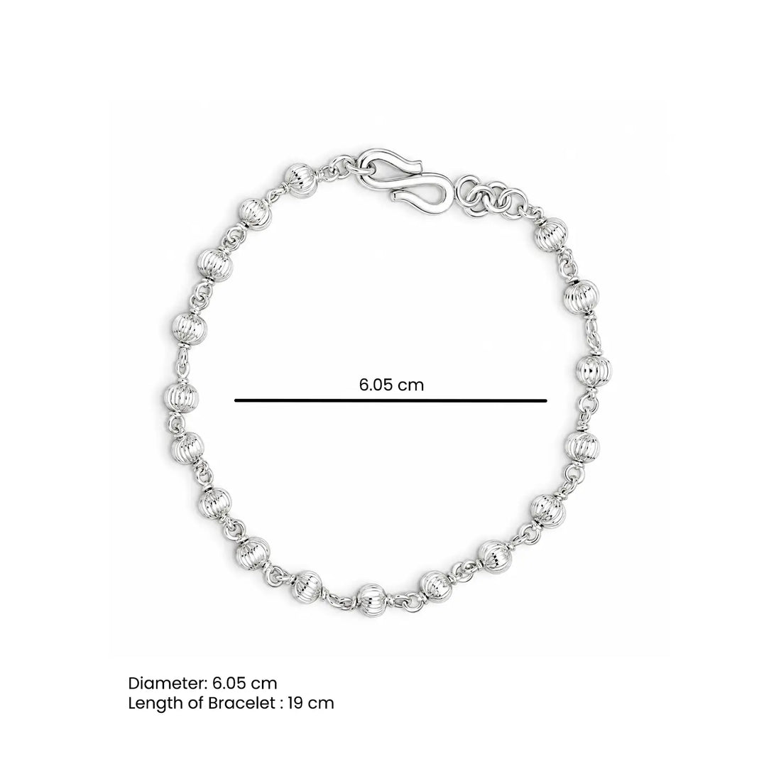 Beaded Bracelet – Classic & Elegant Chain Design - Made With Pure 925 Silver