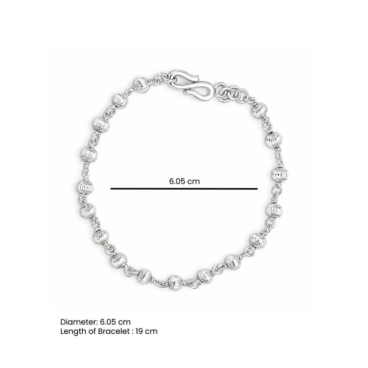 Beaded Bracelet – Classic & Elegant Chain Design - Made With Pure 925 Silver