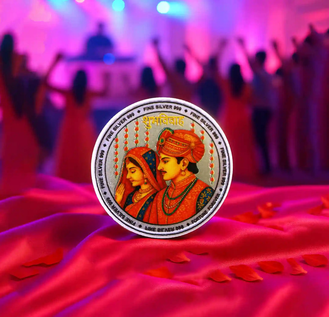 Shubh Vivah Fine Silver Coin - Made With Pure 925 Silver