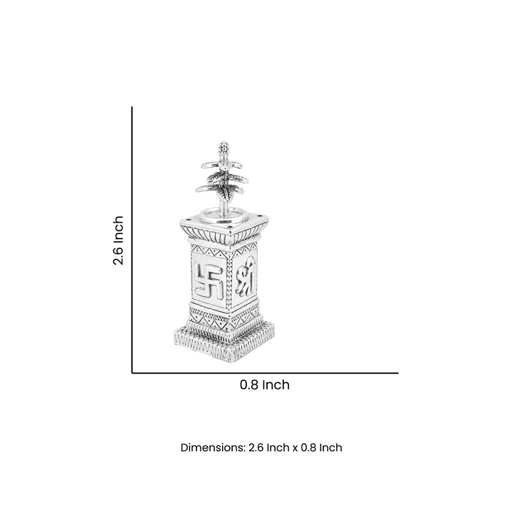 Tulsi Vrindavan Idol - Made With Pure 925 Silver