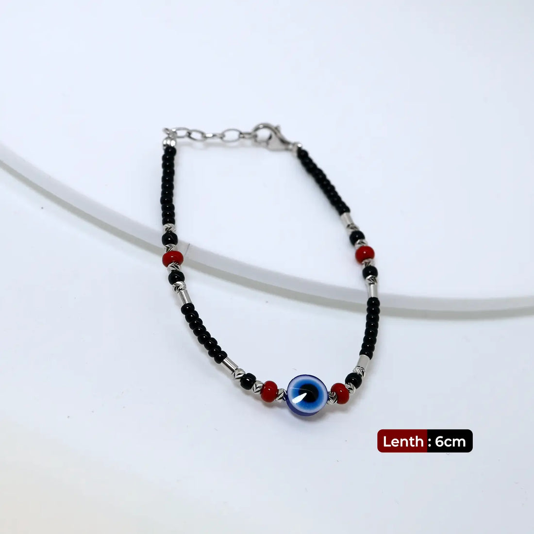 Little Guard Evil Eye Silver Bracelet Duo- Made With Pure 925 Silver
