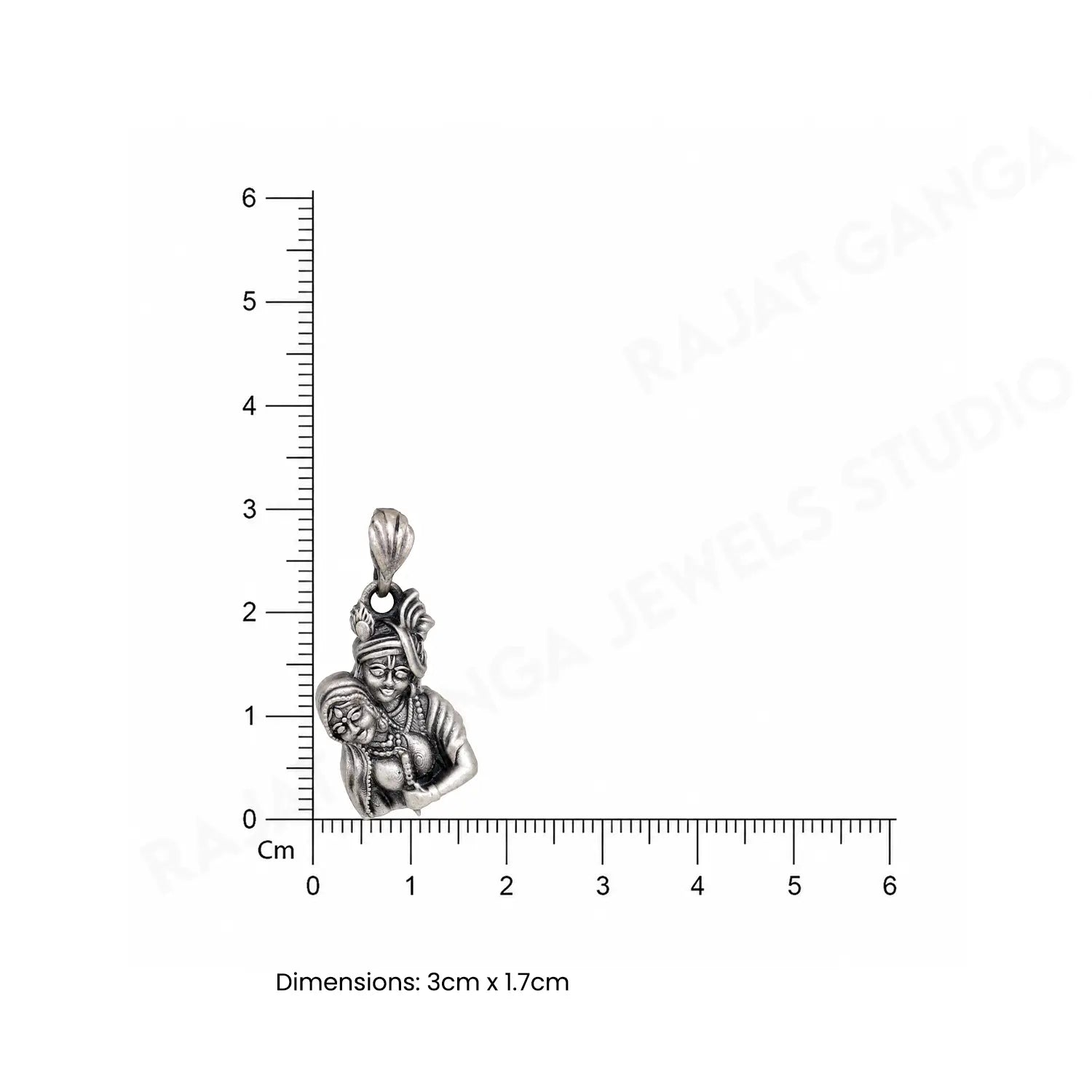 Divine Krishna Silver Pendant - Made With Pure 925 Silver
