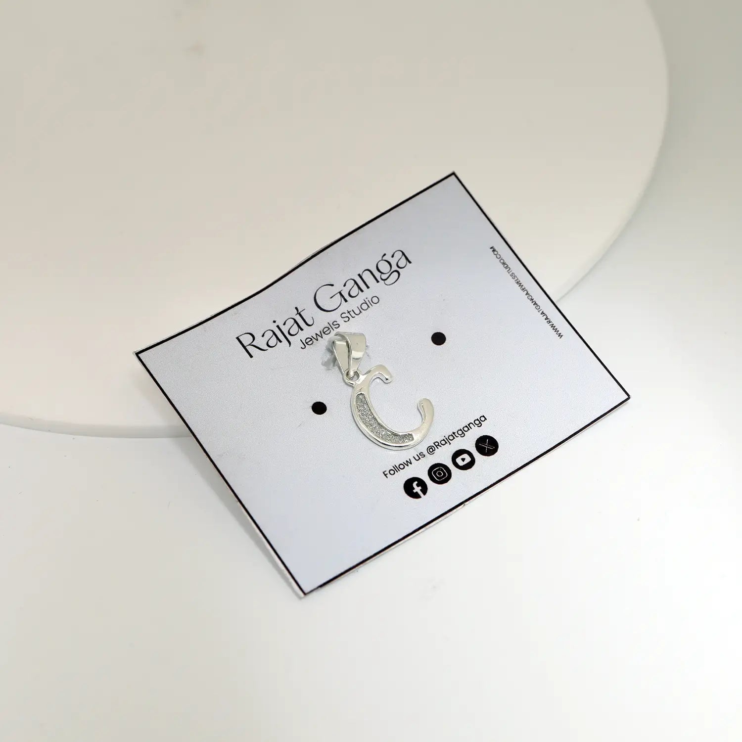 Silver Initial “C” Pendant - Made With Pure 925 Silver