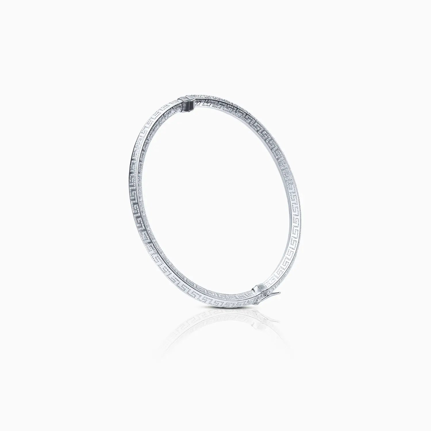 Greek Pattern Silver Bracelet - Made With Pure 925 Silver