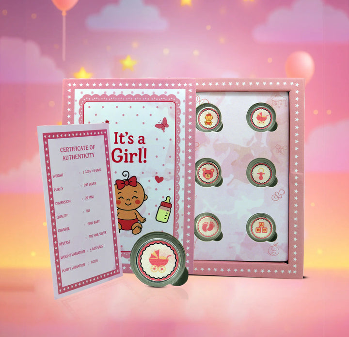 Baby Bliss Silver Coin Gift Set - Made With Pure 999 Silver