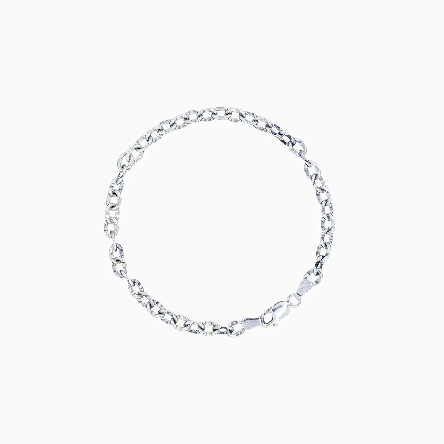 Classic Figaro Pure Silver Bracelet - Made With Pure 925 Silver