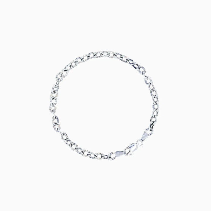 Classic Figaro Pure Silver Bracelet - Made With Pure 925 Silver