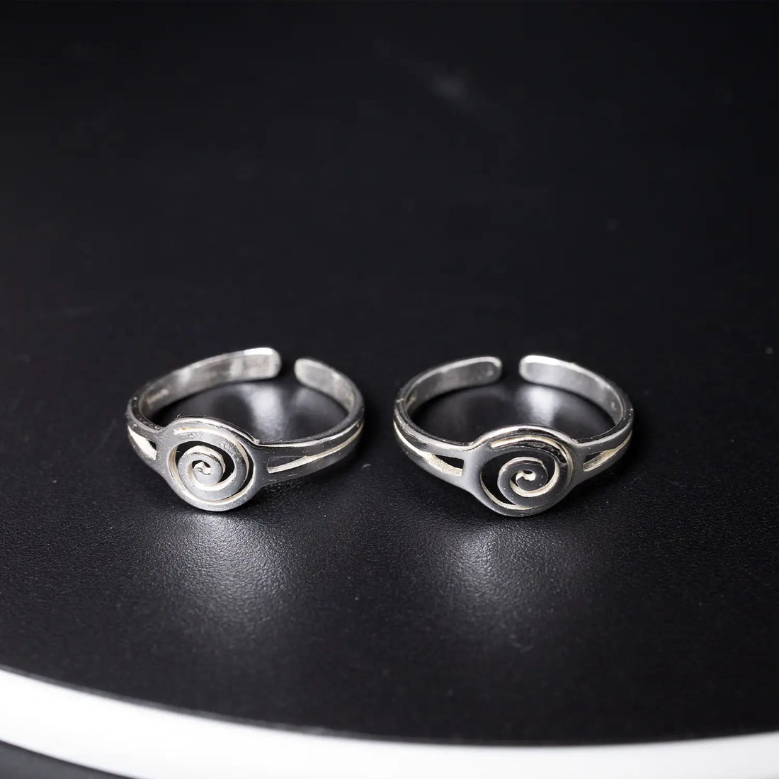 Minimal Spiral Design Toe Rings - Made With Pure 925 Silver