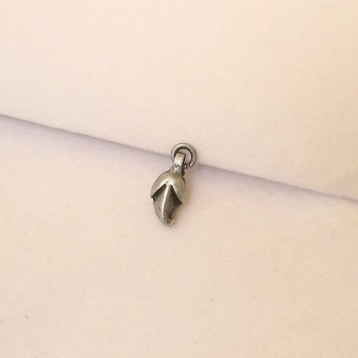 Elegant Leaf Curve Pure Silver Pendant - Made With Pure 925 Silver