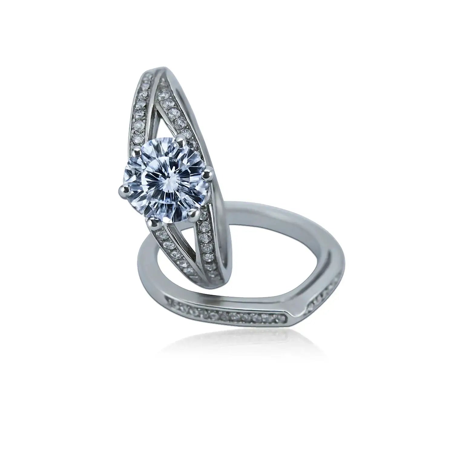 Pure Silver Couple Ring - Made With Pure 925 Silver