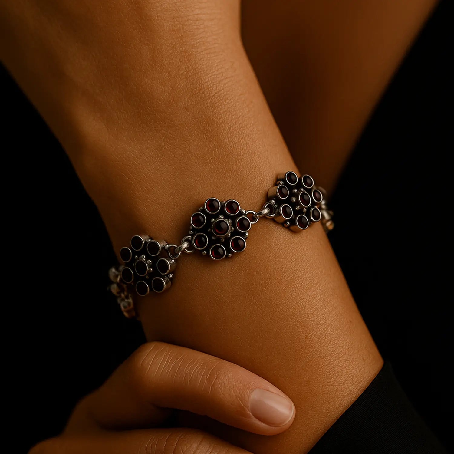 Pure Silver Pearl Bracelet – Bold Beauty - Made With Pure 925 Silver