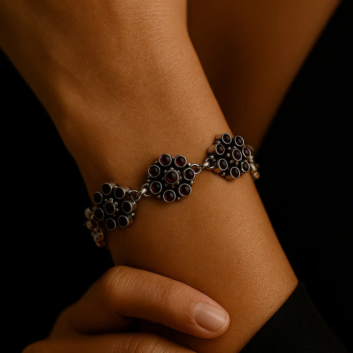 Pure Silver Pearl Bracelet – Bold Beauty - Made With Pure 925 Silver