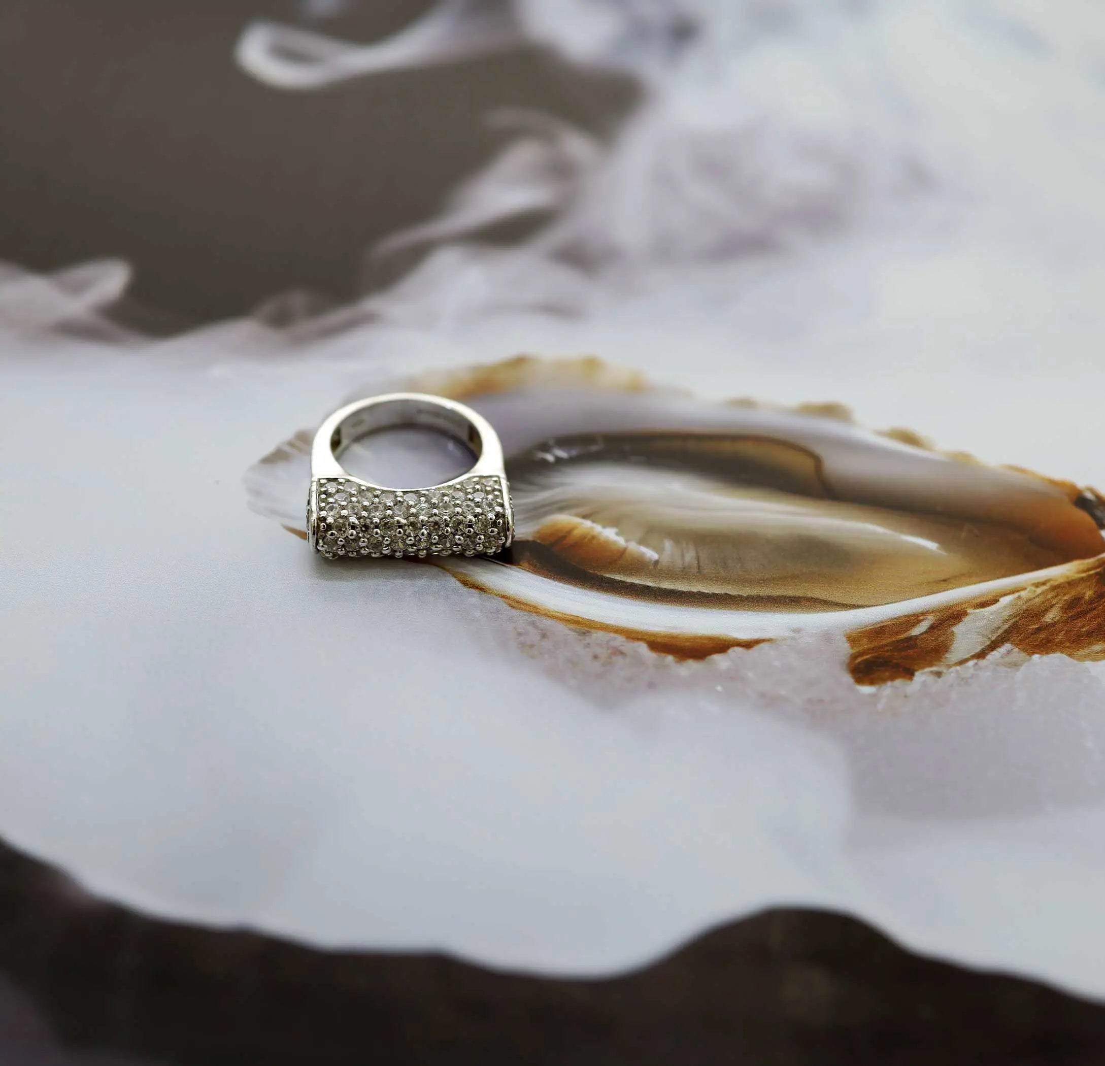 Pure Silver Ad Ring with Black Stone - Made With Pure 925 Silver