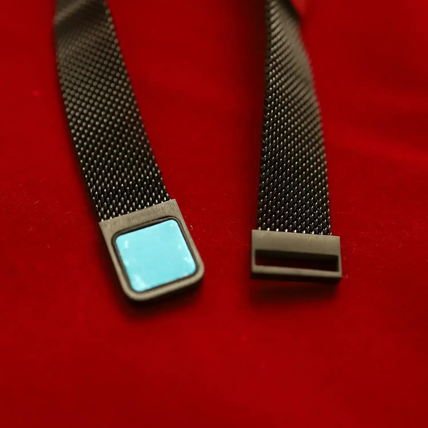 Men’s Mesh Bracelet with Silver Stone- Made With Pure 925 Silver