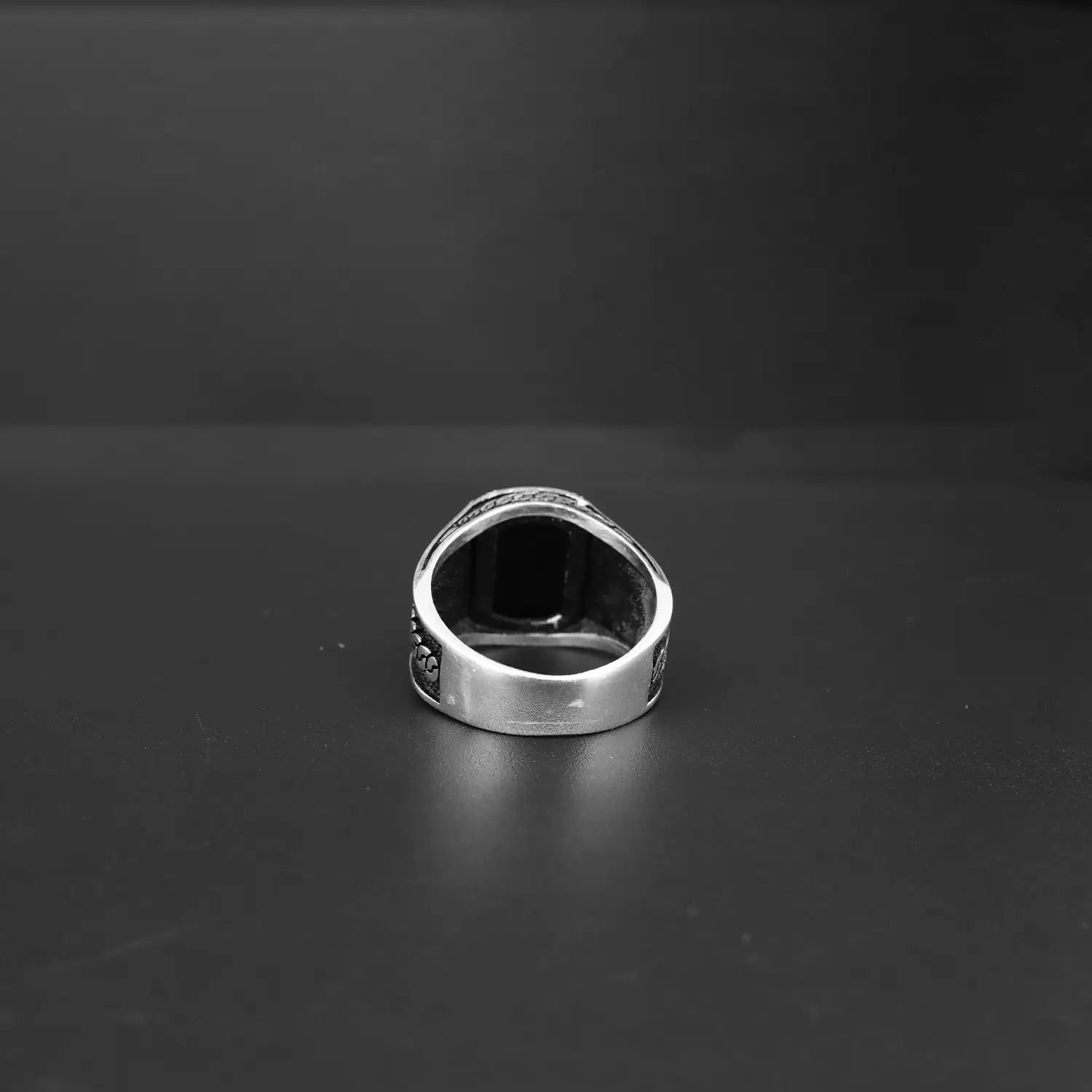 Black Onyx Gemstone Silver Ring - Made With Pure 925 Silver