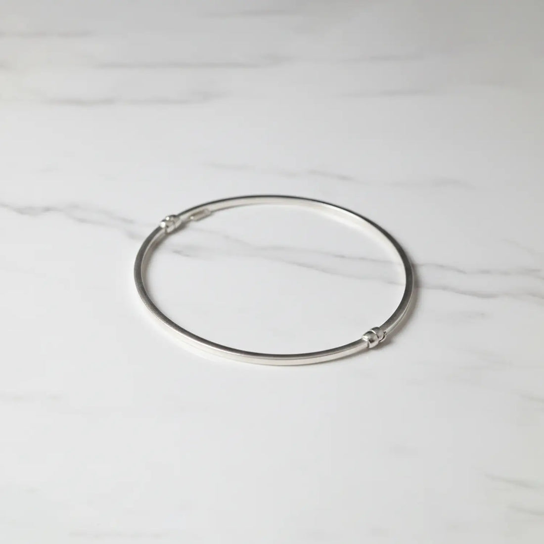 Classic Smooth Sterling Silver Kada Bracelet - Made With Pure 925 Silver