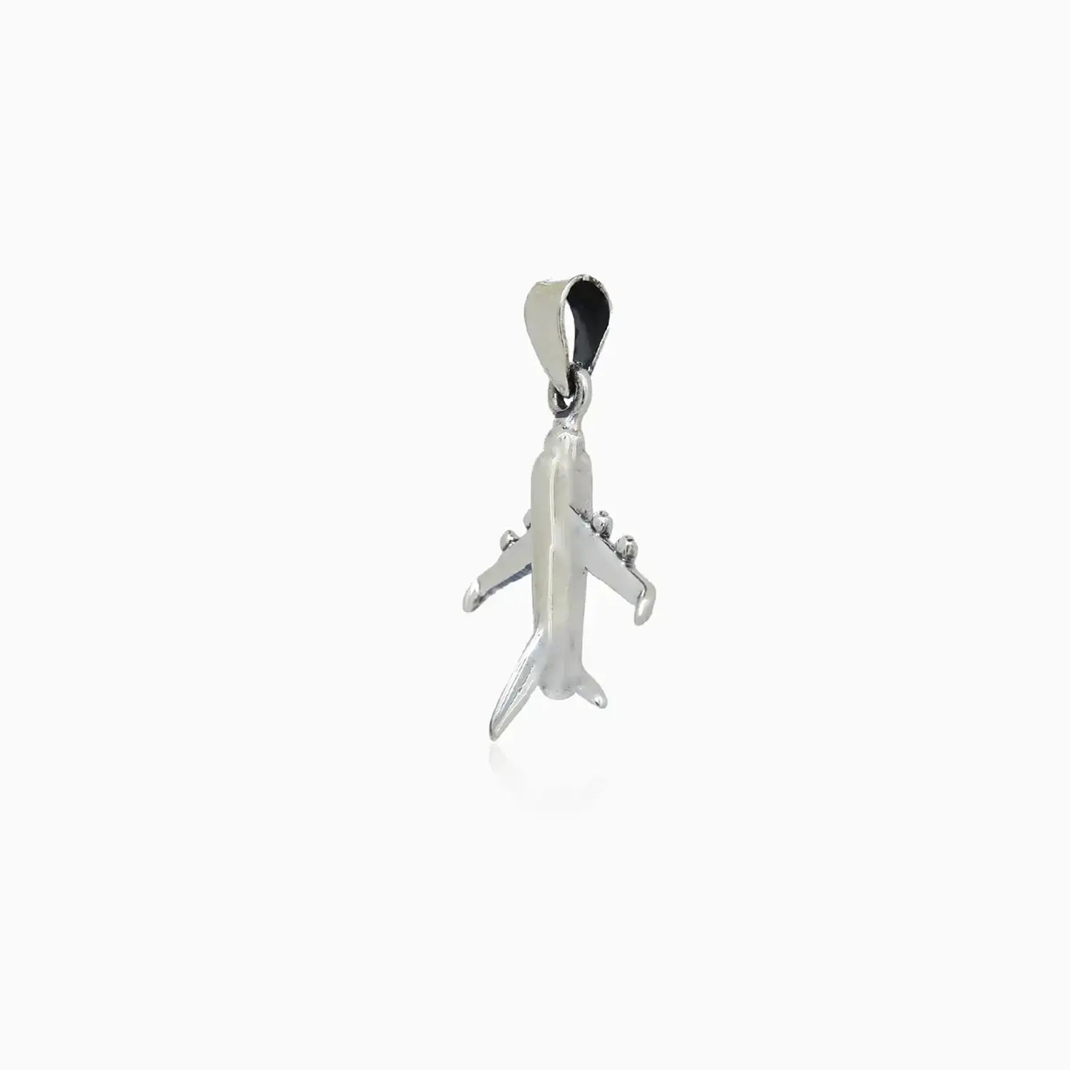 Airplane Design Pure Silver Pendant- Made With Pure 925 Silver
