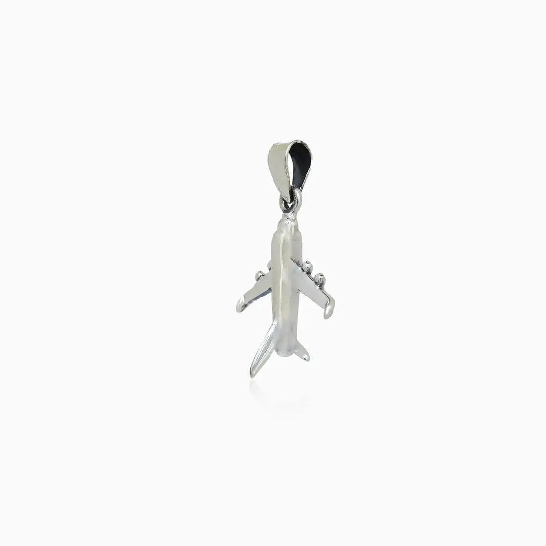 Airplane Design Pure Silver Pendant- Made With Pure 925 Silver