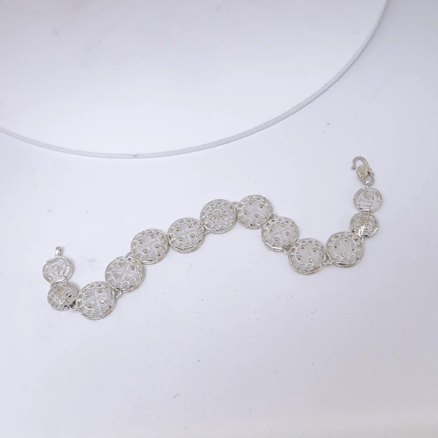 Celestial Coin Glow Silver Bracelet - Made With Pure 925 Silver