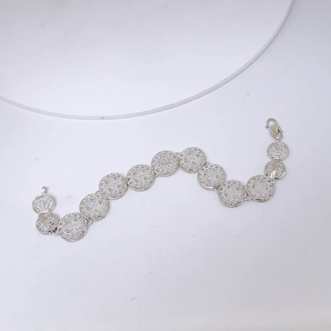 Celestial Coin Glow Silver Bracelet - Made With Pure 925 Silver
