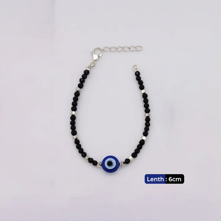 Kids Evil Eye Protection Silver Bracelet Pair- Made With Pure 925 Silver