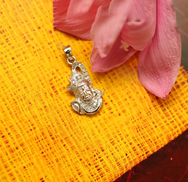 Divine Pure Silver Lord Shiva Pendant- Made With Pure 925 Silver