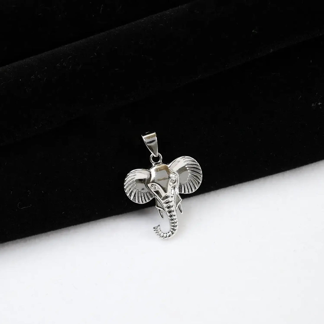 Elephant Head Silver Pendant- Made With Pure 925 Silver
