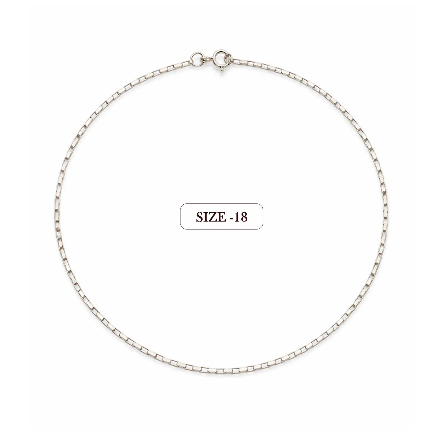 Classic Box Link Chain- Made With Pure 925 Silver