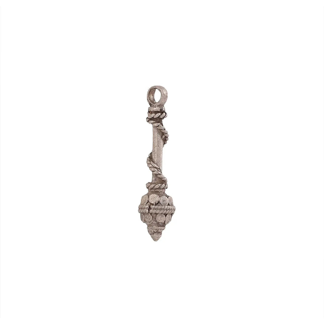 Pure Silver Gada Pendant – Symbol of Strength & Devotion- Made With Pure 925 Silver