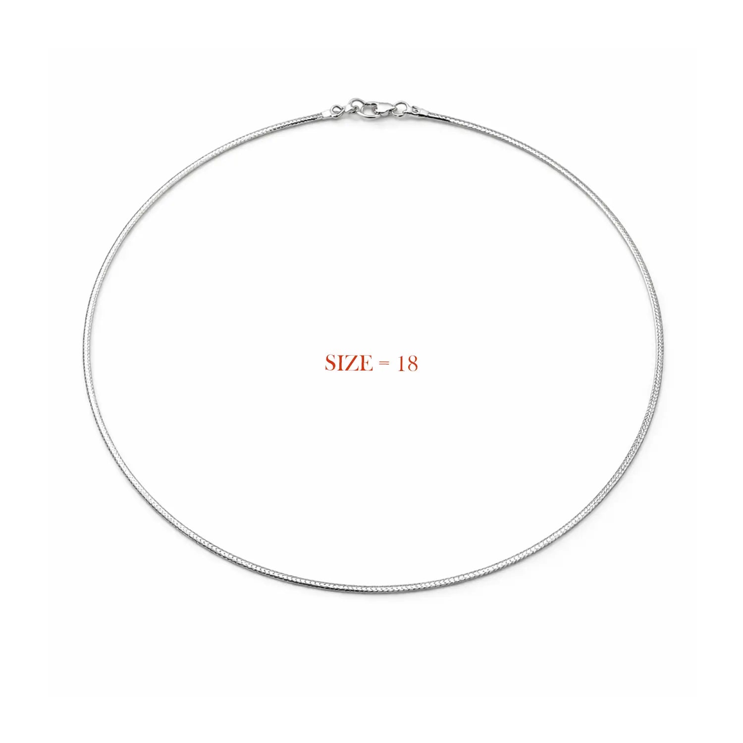 Sleek Snake Silver Chain - Made With Pure 925 Silver