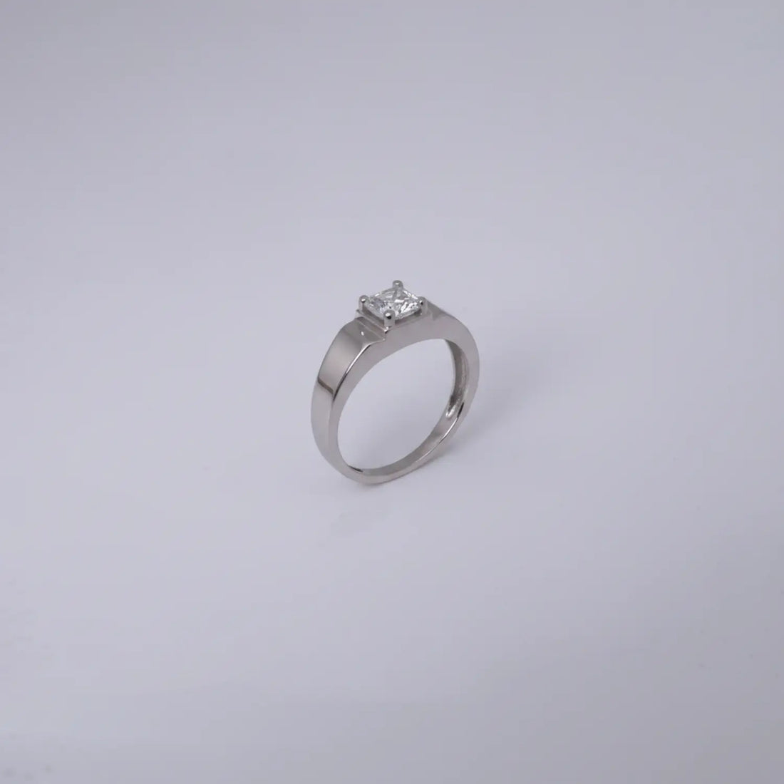 Classic Pure Silver Solitaire Ring - Made With Pure 925 Silver