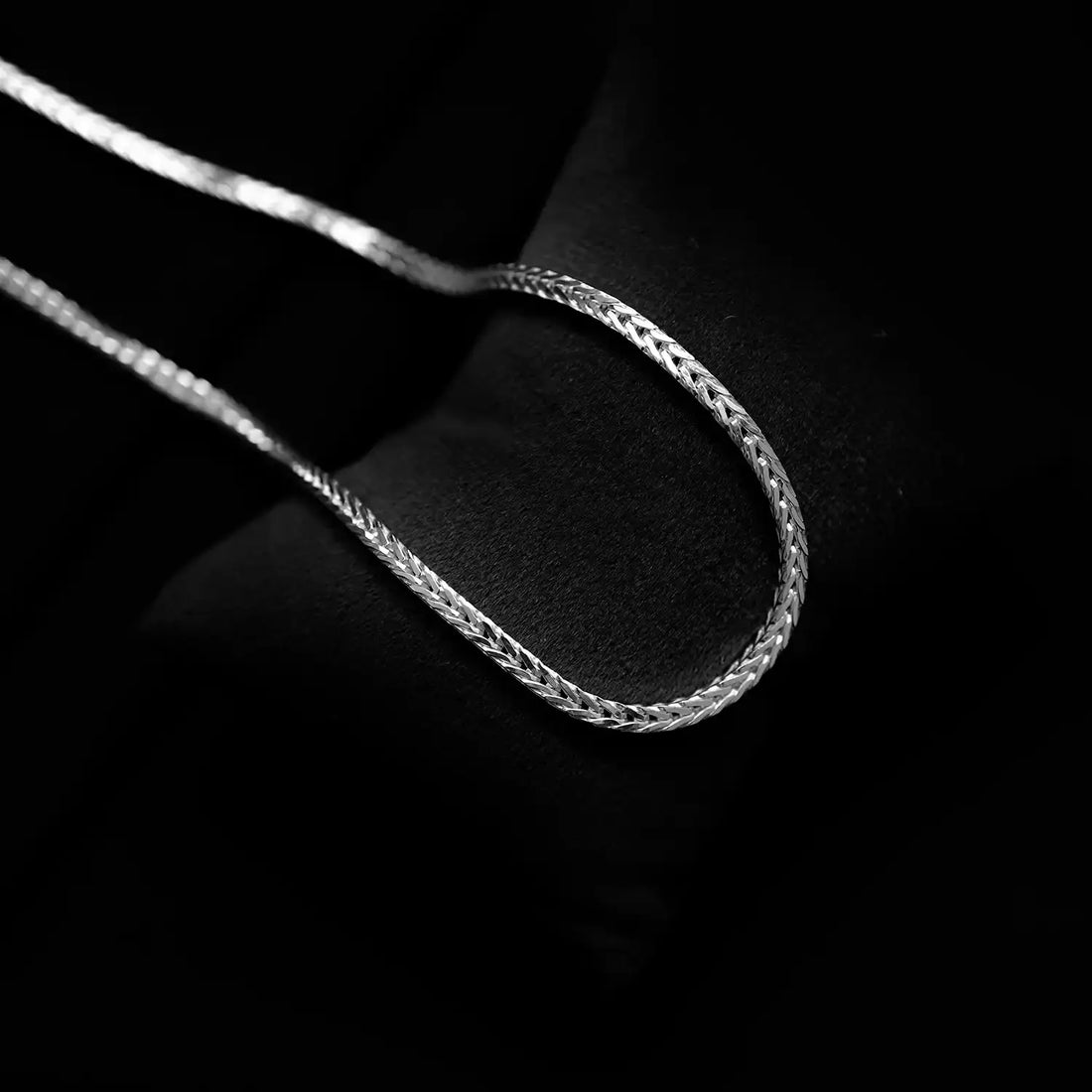 Sterling Silver Wheat Chain for Men- Made With Pure 925 Silver
