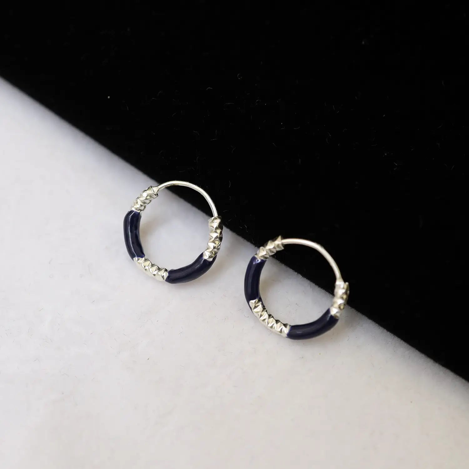 Lime Twist Silver Hoop Earrings - Made With Pure 925 Silver