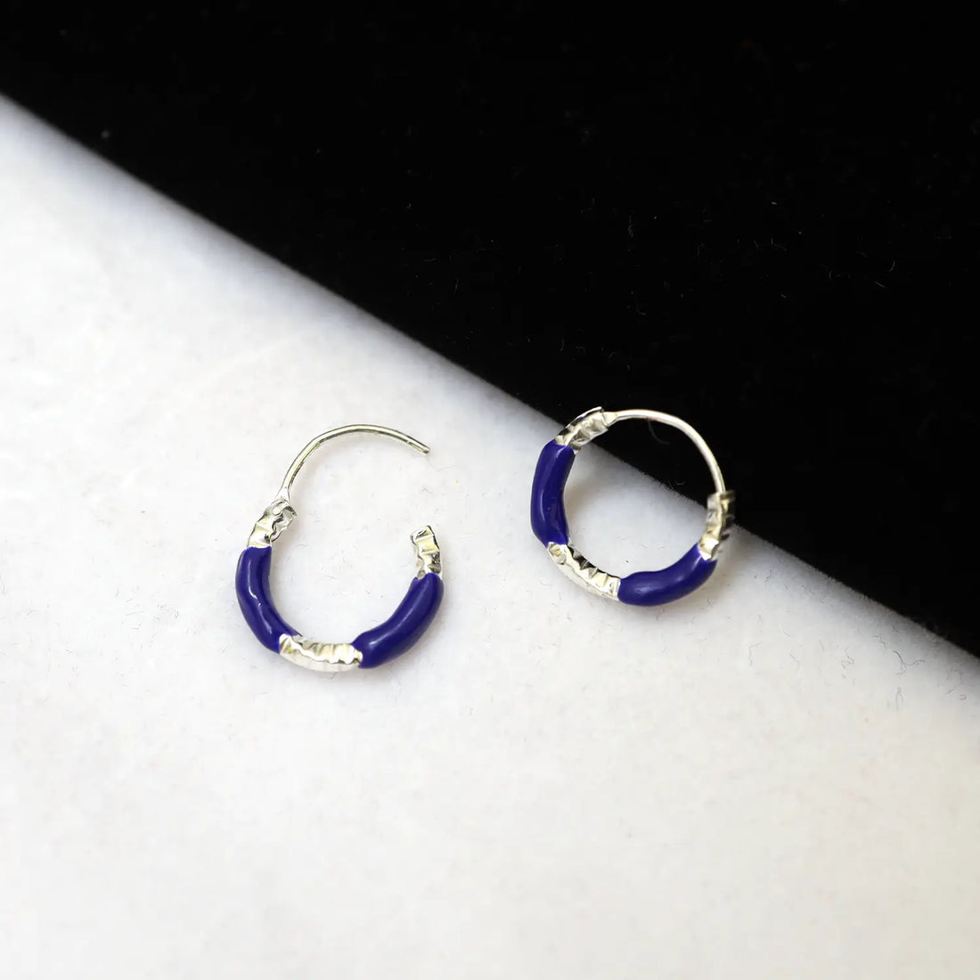 Lime Twist Silver Hoop Earrings - Made With Pure 925 Silver