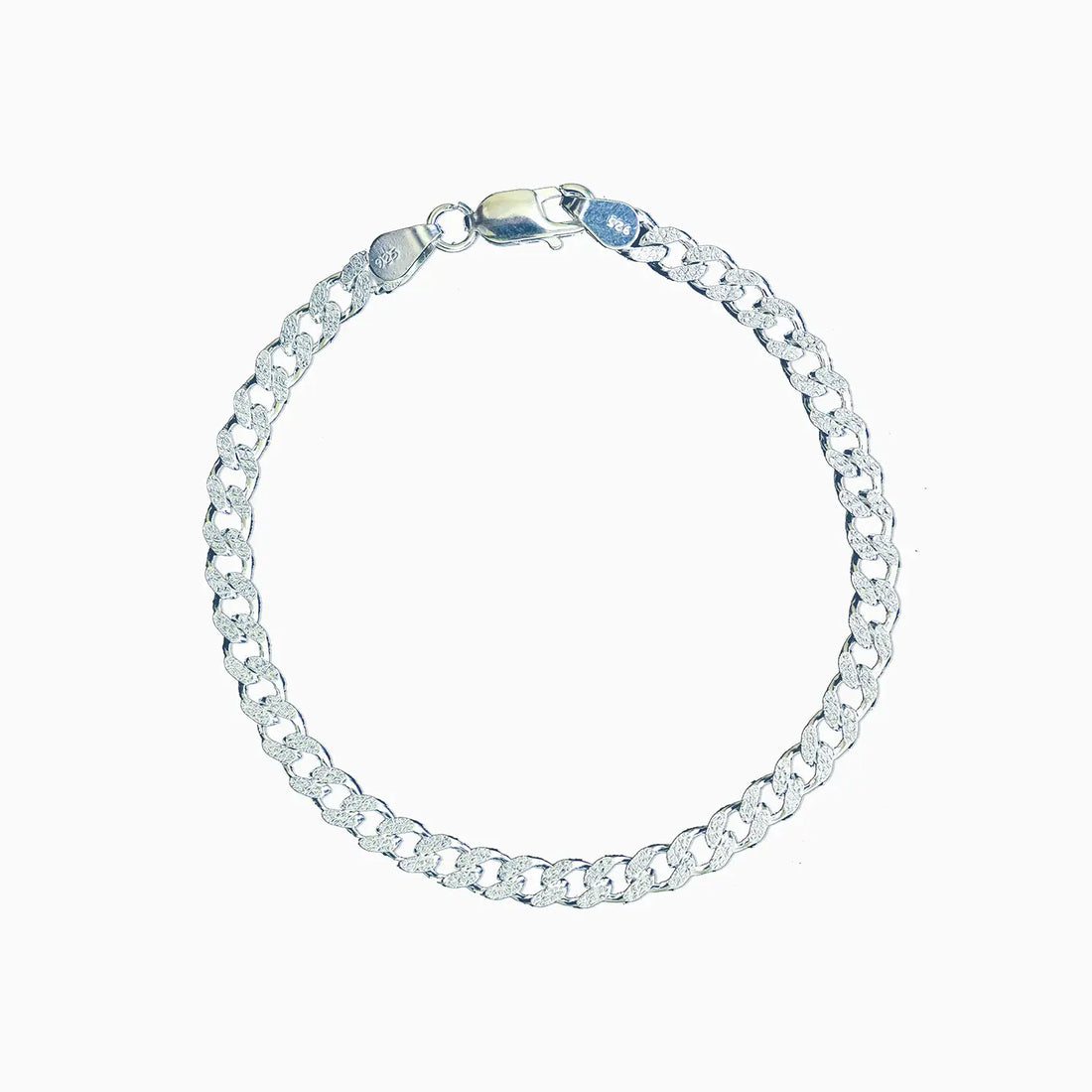 Cuban Link Pure Silver Bracelet for Men- Made With Pure 925 Silver