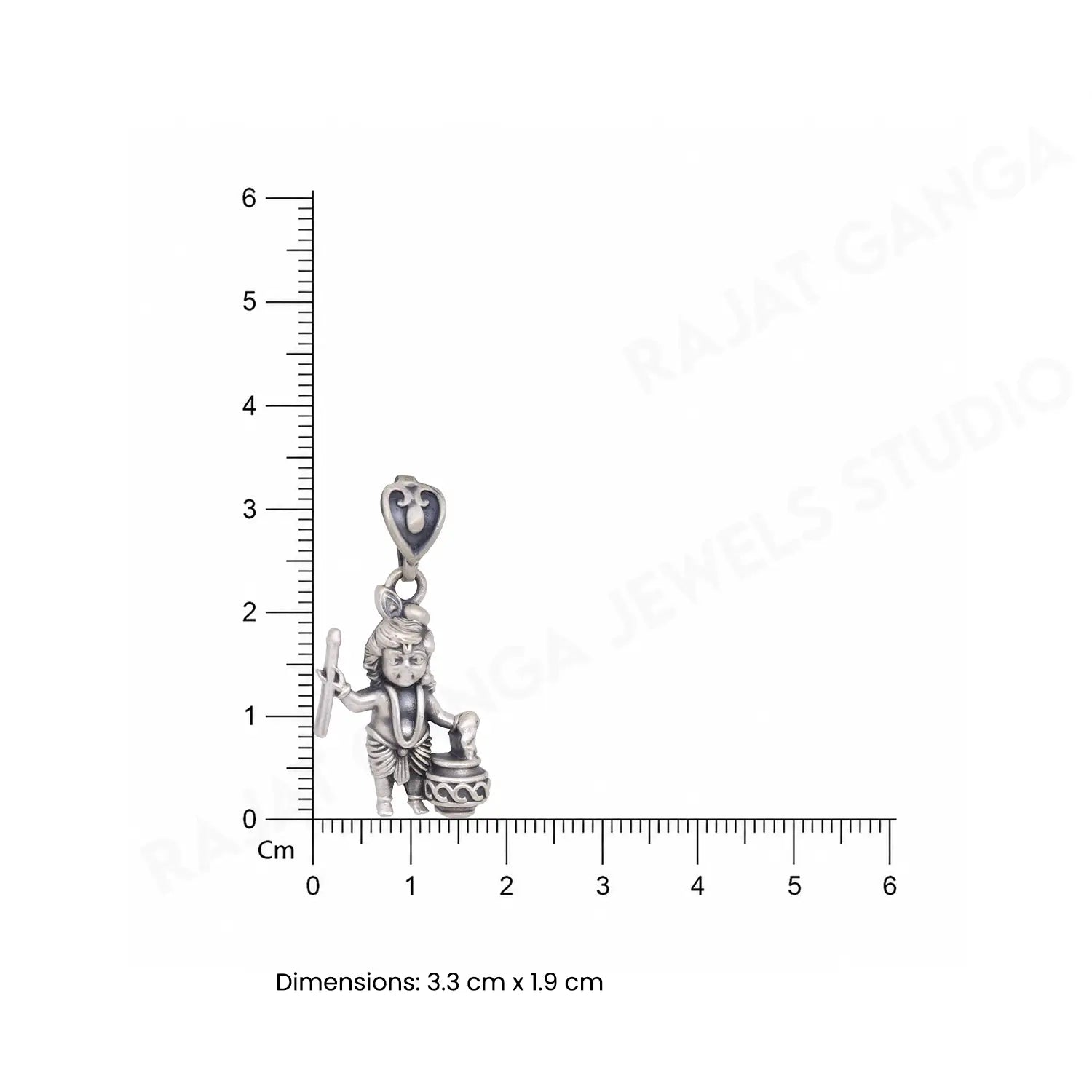 Bal Gopal Silver Pendant - Made With Pure 925 Silver