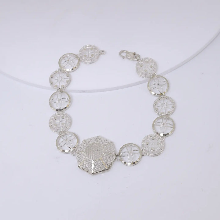 Celestia Bloom Silver Bracelet - Made With Pure 925 Silver